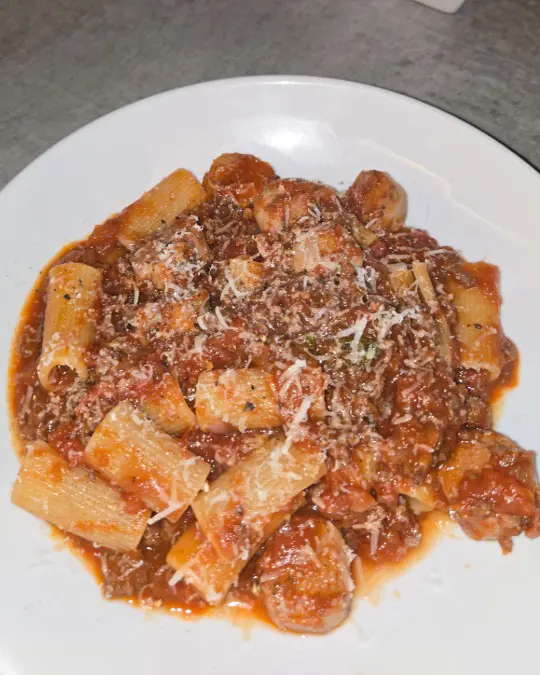 Slow-Cooked Sausage & Beef Rigatoni Ragu photo