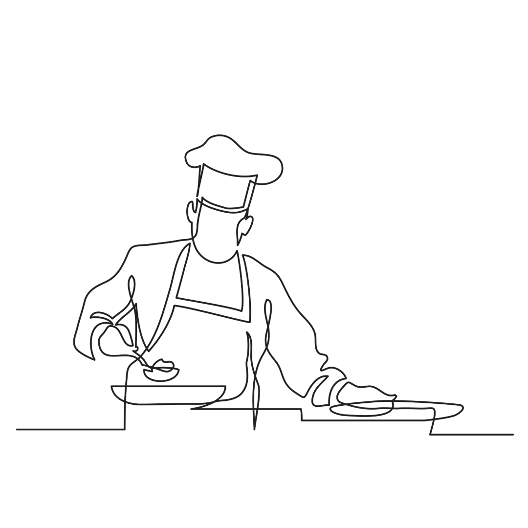 Fresh ingredients and prepared meal